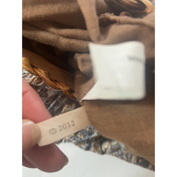 Cappelli Straworld Handbag Fabric Multi Colored Boho Purse - Picture 7 of 12